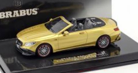 ミニチャンプス 437034234 1/43 ブラバス 850 メルセデス ベンツ AMG S 63 Sクラス カブリオレ 2016 ゴールド -  ミニチャンプス専門店　【Minichamps World】