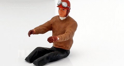 FigurenManufaktur AE180179 1/18 フィギュア レーサー with brown pullover - ミニチャンプス専門店  【Minichamps World】