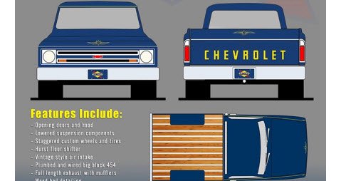 ACME A1807211 1/18 1967 シボレー C10 - SUNOCO SHOP TRUCK