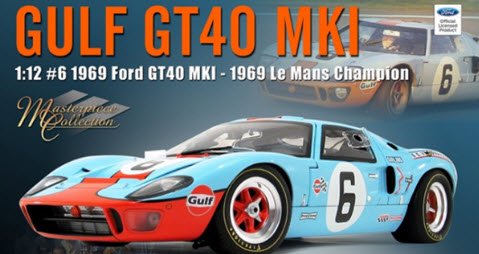 ACME M1201006 1/12 #6 1969 フォード ガルフ GT40 MKI - 1969 ル