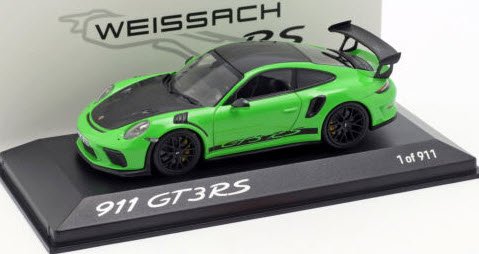 ミニチャンプス WAX02020097 1/43 ポルシェ 911 (991) GT3 RS Weissach package 2018 lizard  グリーン 特注品 - ミニチャンプス専門店　【Minichamps World】