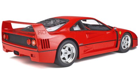 GTスピリット GTS80021 1/8 フェラーリ F40 （レッド） ケース&ベース付 - ミニチャンプス専門店 【Minichamps  World】