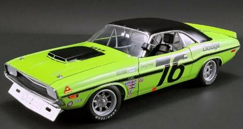 ACME A1806009 1/18 #76 1970 DODGE CHALLENGER TRANS AM - SAM
