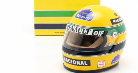 MINICHAMPS 1/8 AYRTON SENNA RACING CAR COLLECTION F1 Helmet 