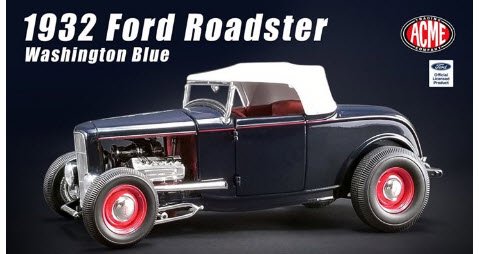 ACME A1805014 1/18 1932 Ford Roadster - Washington Blue - ミニチャンプス専門店　 【Minichamps World】
