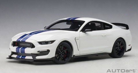 オートアート AUTOart 72931 1/18 フォード シェルビー GT350R (ホワイト/ブルー・ストライプ) - ミニチャンプス専門店　 【Minichamps World】