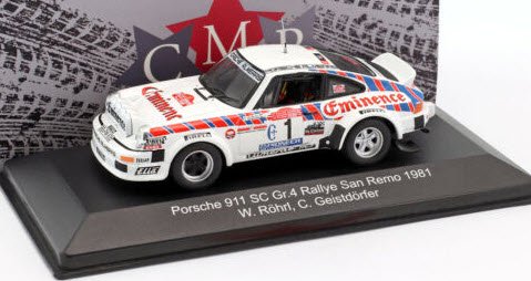 CMR WRC006 1/43 ポルシェ 911 SC Gr.4 #1 ラリー サンレモ 1981 Rohrl / Geistdorfer -  ミニチャンプス専門店　【Minichamps World】