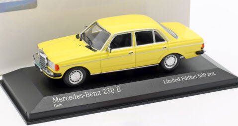 ミニチャンプス 1 43 メルセデス ベンツ 230 E W123 19 イエロー ミニチャンプス専門店 Minichamps World