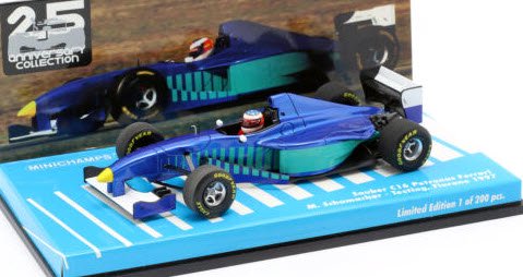 送料300円～ MINICHAMPS 1/43 Sauber C16 Testing Fiorano 1997 M