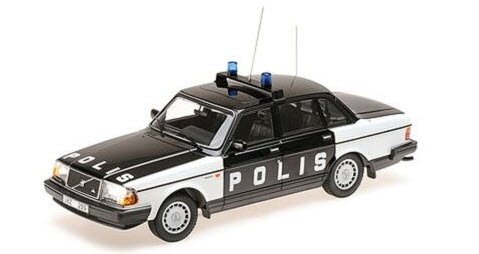 ミニチャンプス 155171497 1/18 ボルボ 240 GL 1986 スウェーデン警察パトカー - ミニチャンプス専門店　 【Minichamps World】