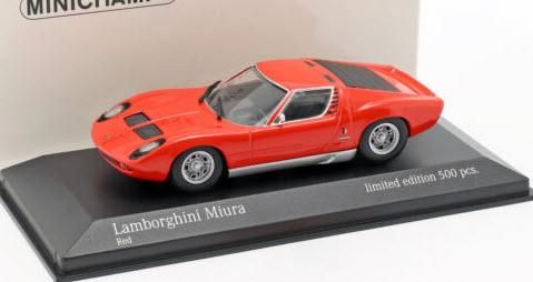 ミニチャンプス 943103003 1/43 ランボルギーニ ミウラ 1966 レッド