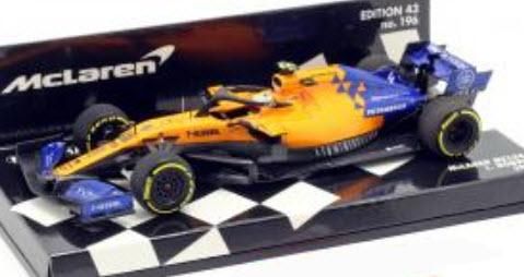 ミニチャンプス 537194304 1/43 マクラーレン ルノー MCL34 #4