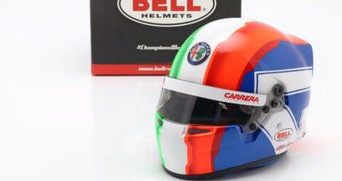 Bell ベル 4100012 1/2 ヘルメット アルファ ロメオ レーシング C38 #99 F1 2019 アントニオ ジョヴィナッツィ -  ミニチャンプス専門店 【Minichamps World】