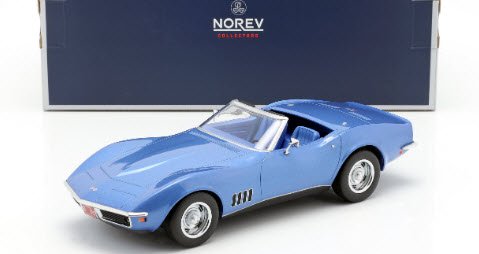 ノレブ NOREV 189035 1/18 シボレー コルベット コンバーチブル 1969 メタリックブルー - ミニチャンプス専門店　 【Minichamps World】