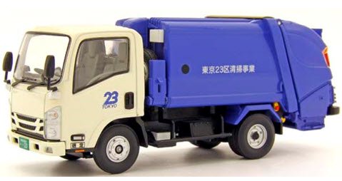 京商オリジナル 1/43 いすゞ エルフ 清掃車 東京23区一度開封のみの美品です