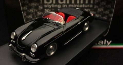 BRUMM Porsche 356 1952 ミニカー ケース付き　1/43 Porsche 356 Speedster 1952 rot 1:43 Brumm Modellauto R117S