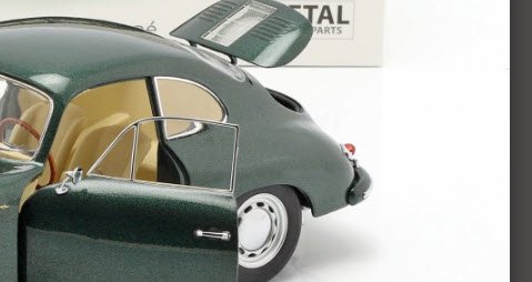 シュコー 450031400 1/18 ポルシェ 356 A Carrera Coupe ダークグリーン - ミニチャンプス専門店　 【Minichamps World】