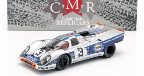 CMR CMR132 1/18 ポルシェ 917K #3 Martini & Rossi Racing ウィナー 12h セブリング 1971  Elford / Larrousse - ミニチャンプス専門店　【Minichamps World】