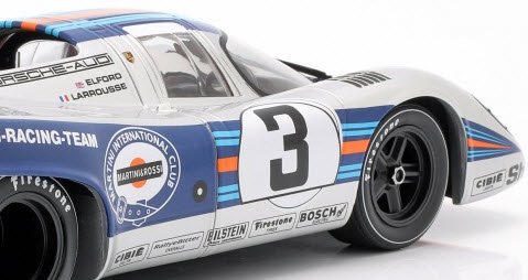 CMR CMR132 1/18 ポルシェ 917K #3 Martini & Rossi Racing ウィナー 12h セブリング 1971  Elford / Larrousse - ミニチャンプス専門店　【Minichamps World】
