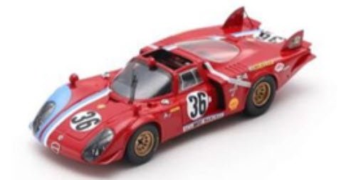 スパーク S8800 1/43 Alfa Romeo T33/2 No.36 24H Le Mans 1969 T 