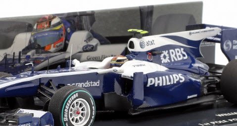 ミニチャンプス 447100110 1/43 ウィリアムズ FW32 #10 1st Pole Position ブラジルGP 2010 ニコ  ヒュルケンベルグ 特注品 - ミニチャンプス専門店　【Minichamps World】