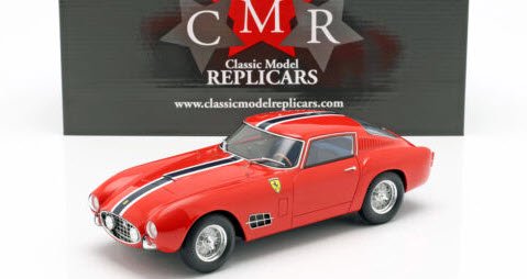 CMR CMR105 1/18 フェラーリ 250 GT LWB 1957 レッド / ブルー ホワイト ストライプ - ミニチャンプス専門店　 【Minichamps World】