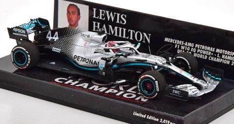 ミニチャンプス MERCEDES-AMG F1 W10 L.ハミルトン車　1/24 デアゴスティーニ　メルセデス　ロズベルグ