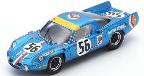 スパーク S5474 1/43 Alpine A210 No.56 24H Le Mans 1968 J-L. Marnat