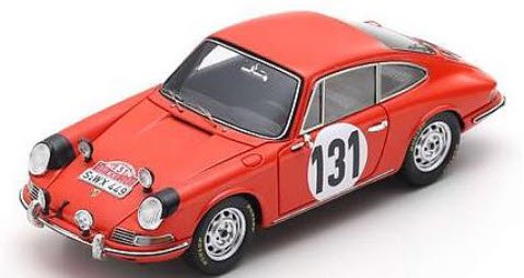 スパーク S6602 1/43 Porsche 911 No.131 Monte Carlo Rally 1966 G. Klass - R.  Wutherich - ミニチャンプス専門店　【Minichamps World】