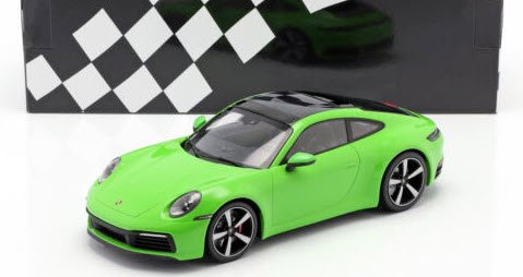 ミニチャンプス 155067324 1/18 ポルシェ 911 カレラ 4S 2019 グリーン - ミニチャンプス専門店　【Minichamps  World】