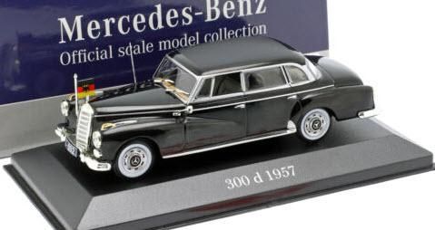 Atlas アトラス 7905002 1/43 メルセデス ベンツ 300 d (W189) Konrad Adenauer 1957 ブラック -  ミニチャンプス専門店 【Minichamps World】