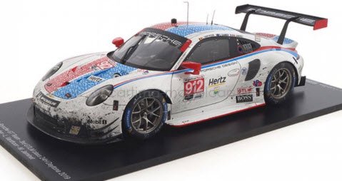 スパーク 18US007FL 1/18 Porsche 911 RSR No.912 3rd GTLM class 24H 