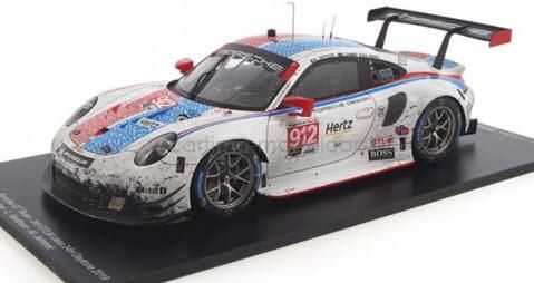 スパーク 18US007FL 1/18 Porsche 911 RSR No.912 3rd GTLM class 24H