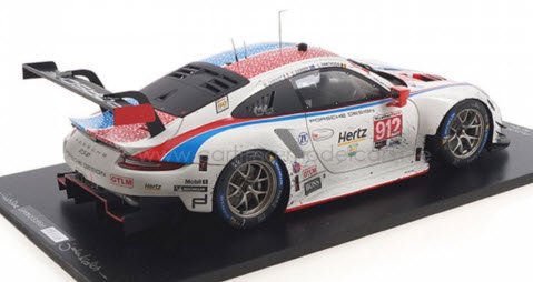 スパーク 18US007FL 1/18 Porsche 911 RSR No.912 3rd GTLM class 24H 