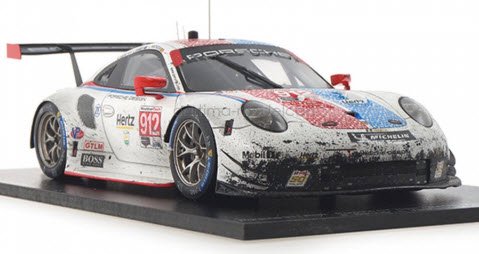 スパーク 18US007FL 1/18 Porsche 911 RSR No.912 3rd GTLM class 24H 