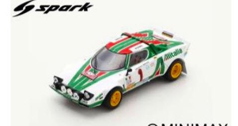 スパーク S9090 1/43 Lancia Stratos HF No.1 Winner Rally Monte 