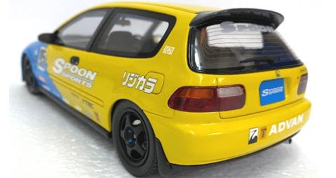 OTTO オットー OTM011RT 1/18 ホンダ シビック (EG6) スプーン スポーツ (ブルー/イエロー) 香港エクスクルーシブモデル -  ミニチャンプス専門店 【Minichamps World】