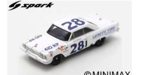 スパーク US112 1/43 Ford Galaxie No.28 Riverside 1963 Ken Miles - ミニチャンプス専門店  【Minichamps World】