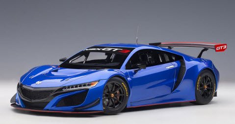 オートアート AUTOart 81896 1/18 ホンダ NSX GT3 2018 (ハイパー・ブルー) - ミニチャンプス専門店　 【Minichamps World】