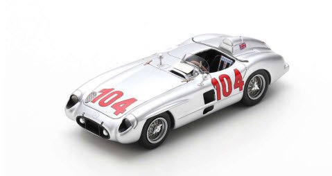 スパーク 43TF55 1/43 Mercedes-Benz 300 SLR No.104 Winner Targa Florio 1955  Stirling Moss Peter Collins - ミニチャンプス専門店　【Minichamps World】