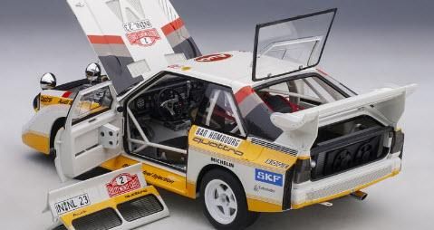 オートアート AUTOart 88601 1/18 アウディ スポーツクワトロ S1 WRC `86 #2 (ロール/ガイストドルファー)  モンテカルロ・ラリー - ミニチャンプス専門店　【Minichamps World】