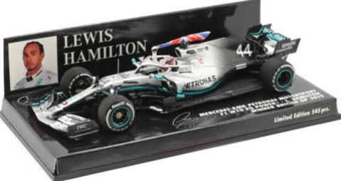 ミニチャンプス 417191044 1/43 メルセデス AMG ペトロナス F1 W10 #44 EQパワー+ ルイス・ハミルトン イギリスGP  2019 ウィナー - ミニチャンプス専門店　【Minichamps World】