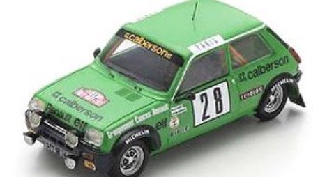 スパーク S6036 1/43 Renault 5 Alpine No.28 Monte Carlo Rally 1979 Bruno Saby  Michel Guegan - ミニチャンプス専門店　【Minichamps World】