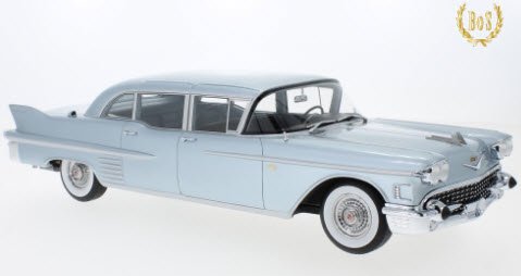 BoS Models BOS385 1/18 キャデラック Fleetwood Series 75 リムジン 1958 ライトブルーメタリック ...