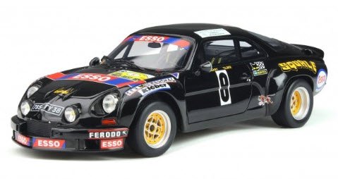 OTTO オットー OTM857 1/18 アルピーヌ A110 1800 Gr.5 #8 (ブラック) - ミニチャンプス専門店  【Minichamps World】