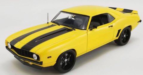 ACME A1805719 1/18 1969 Chevrolet Camaro Street Fighter - Yellow Jacket -  ミニチャンプス専門店　【Minichamps World】