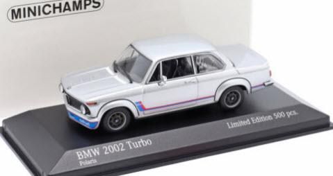 ミニチャンプス 943022205 1/43 BMW 2002 Turbo (E20) 1973 シルバー 