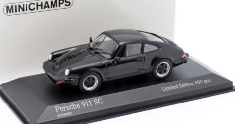 ミニチャンプス 943062096 1/43 ポルシェ 911 SC Coupe 1979 ブラック - ミニチャンプス専門店　【Minichamps  World】