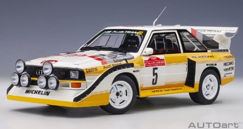 直販大セール ミニチャンプス アウディ クアトロ WRC ミニカー