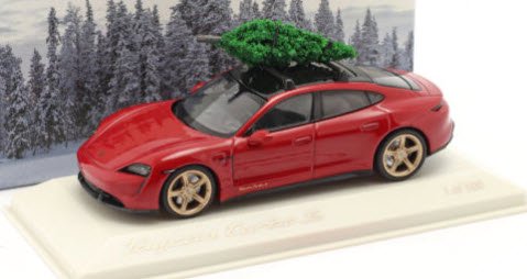 ミニチャンプス WAP0200000MPLG 1/43 ポルシェ Porsche Taycan Turbo S carmine red クリスマス  ツリー 特注品 - ミニチャンプス専門店　【Minichamps World】